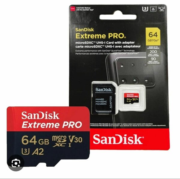 Carte mémoire SanDisk Extreme PRO 64 Go