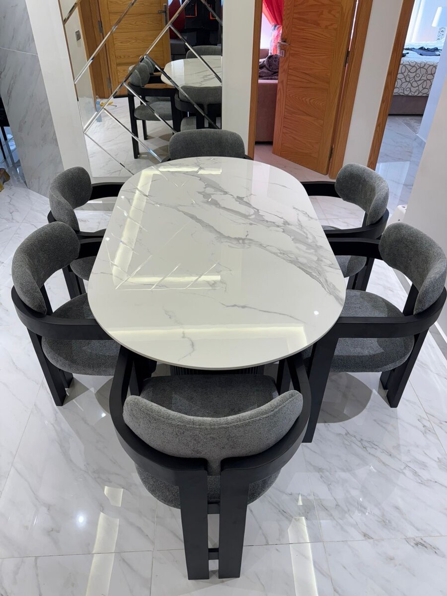 Table à manger en marbre élégant