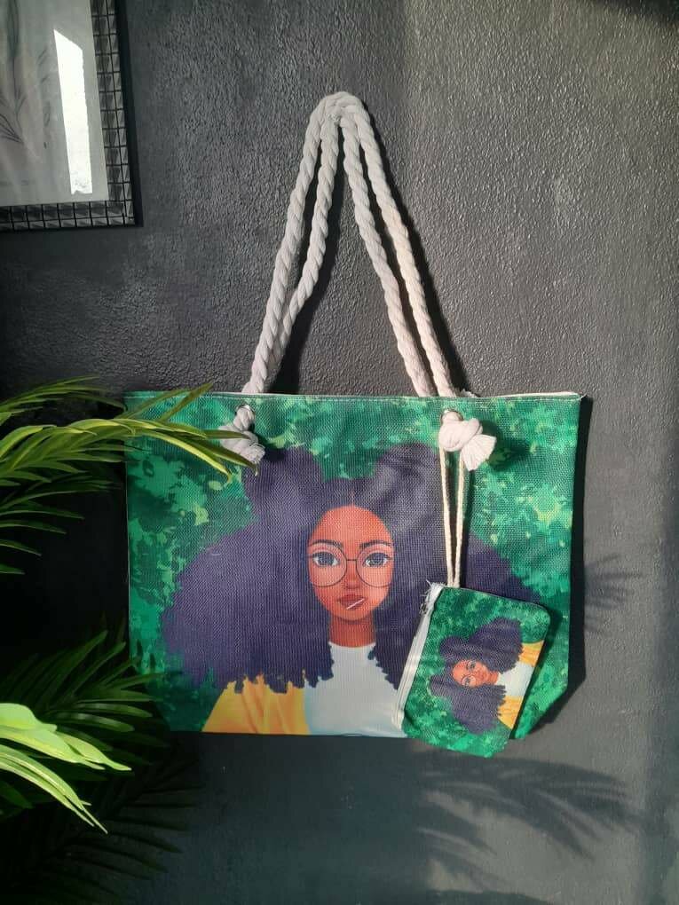 Sac à main illustré pour femmes