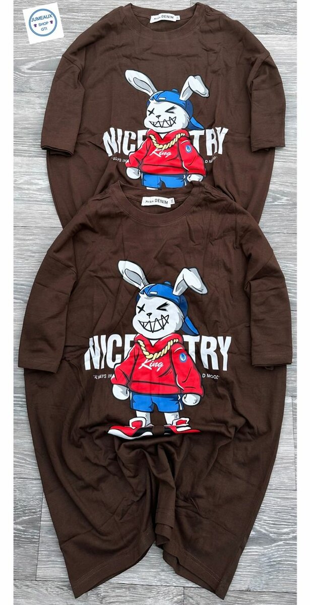 T-shirt long imprimé graphique