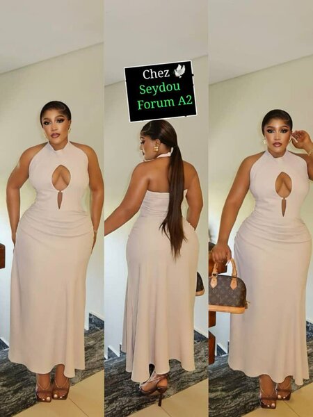 Robe élégante dos nu femme