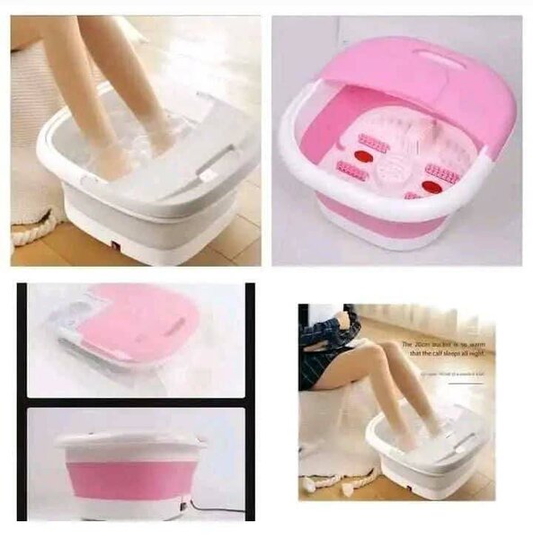 Bain de pieds électrique rose