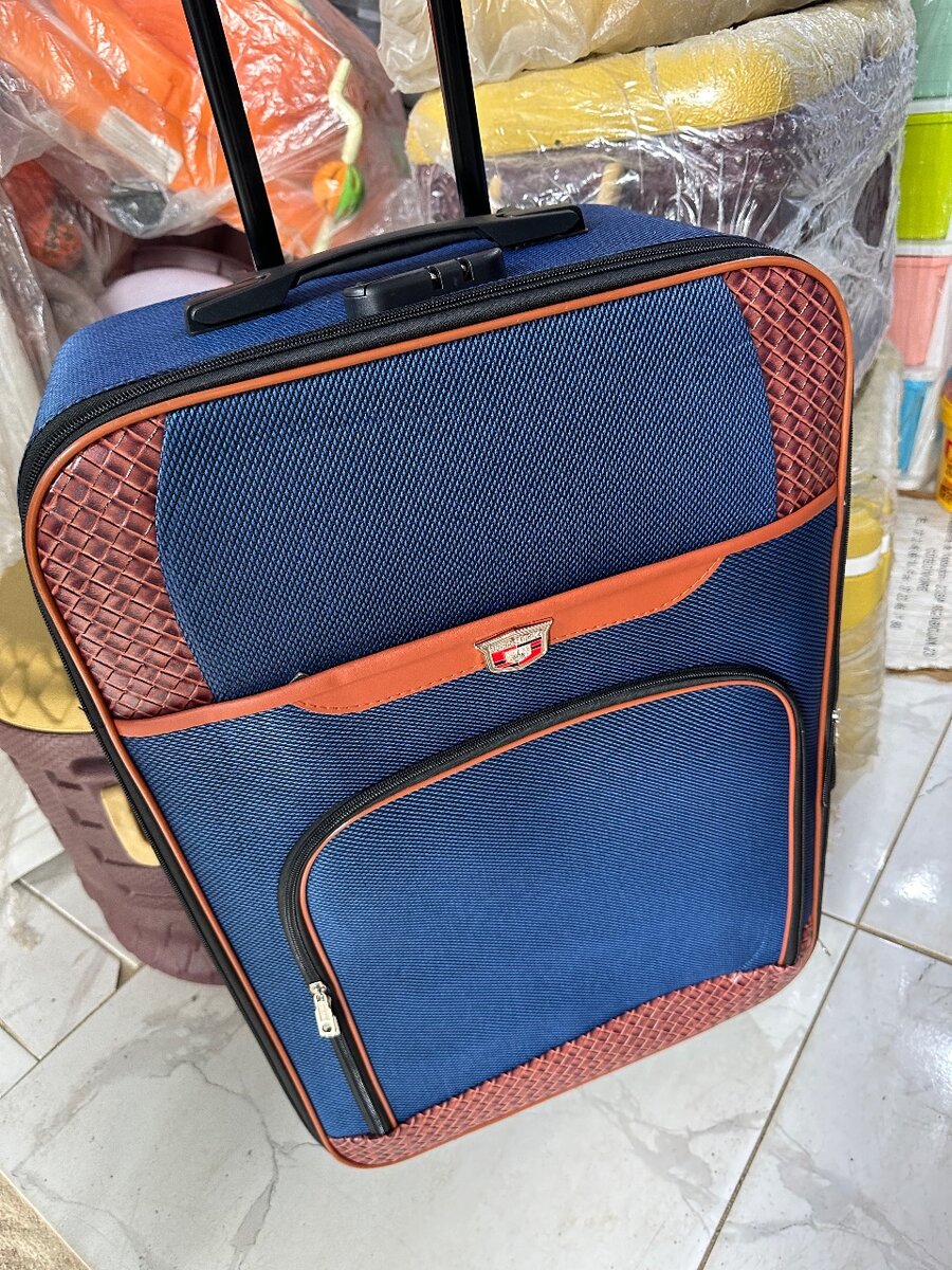 Stylish Blue Travel Suitcase