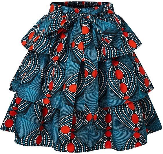 Ankara peplum skirt