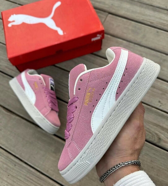 Baskets roses Puma femme