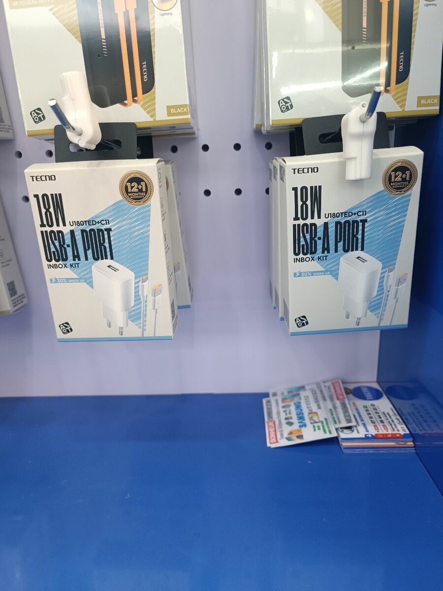 Chargeur 18W USB-A Tecno