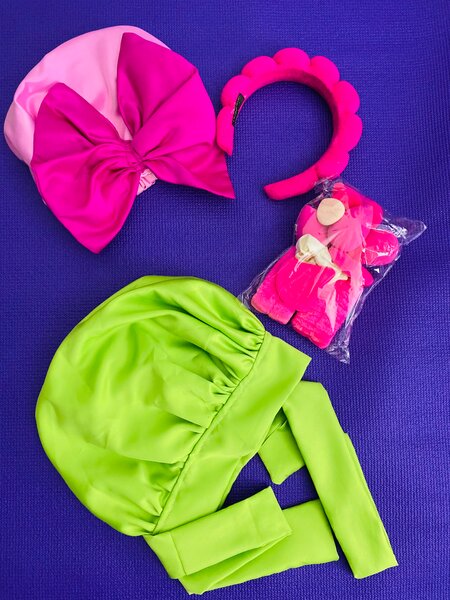 Chouchou et bandeau colorés