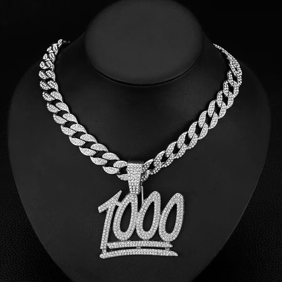 Collier chaîne 1000 glacé