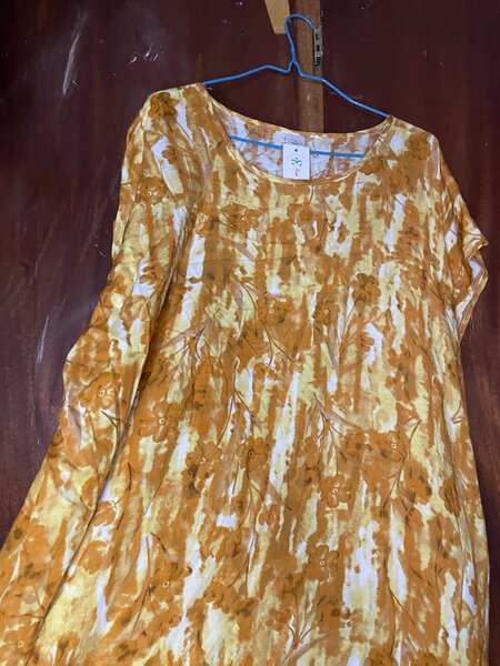 Robe ample en coton imprimée