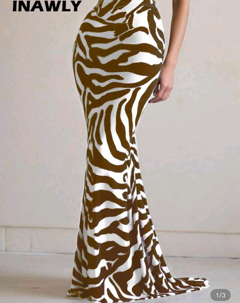 Jupe longue imprimée tendance