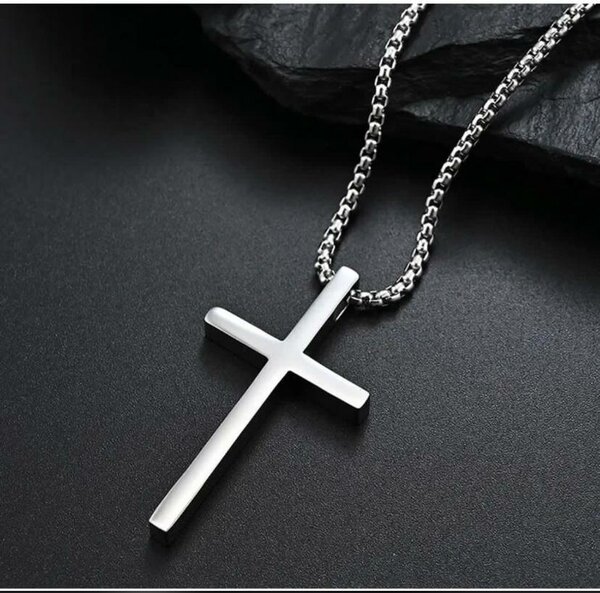 Collier croix argent élégante