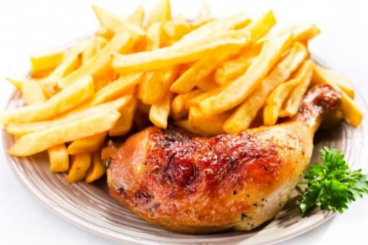 Poulet Grillé frite ou gésiers