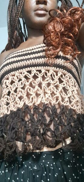 Top en crochet bohème chic