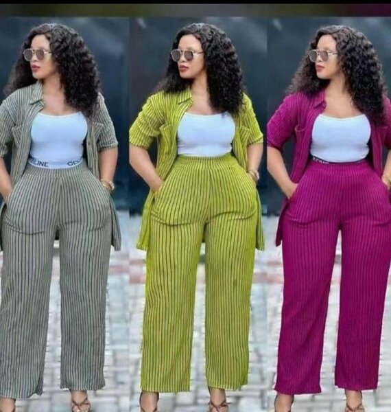 Ensemble décontracté rayé