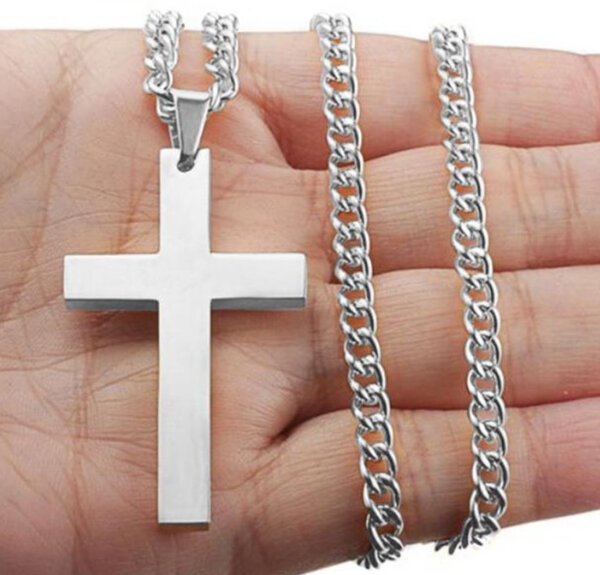 Pendentif Croix en Acier