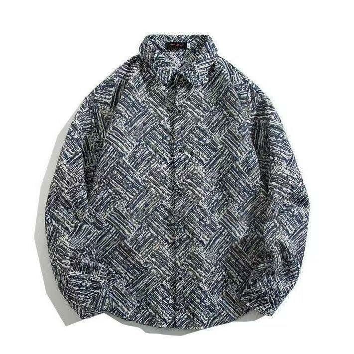Chemise Homme Motif Géométrique