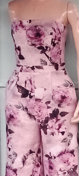 Combi bustier fleurie élégante