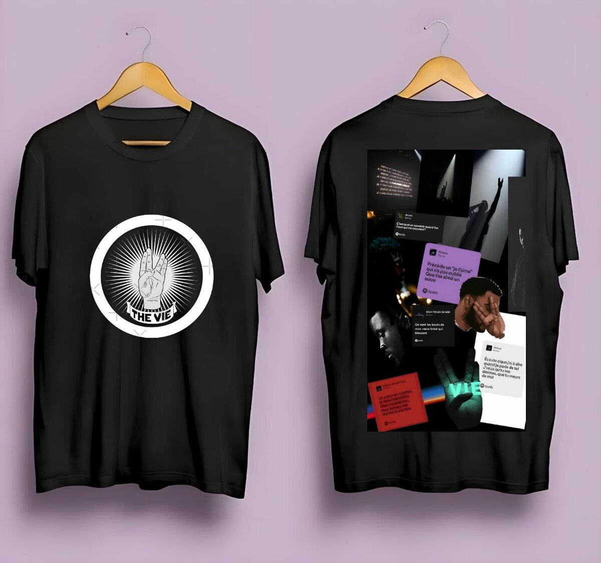 T-shirts artistiques unisexes