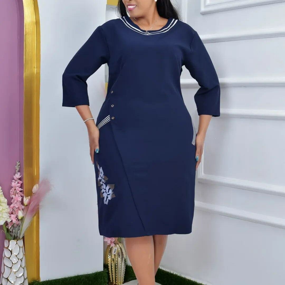 Robe élégante à manches longues