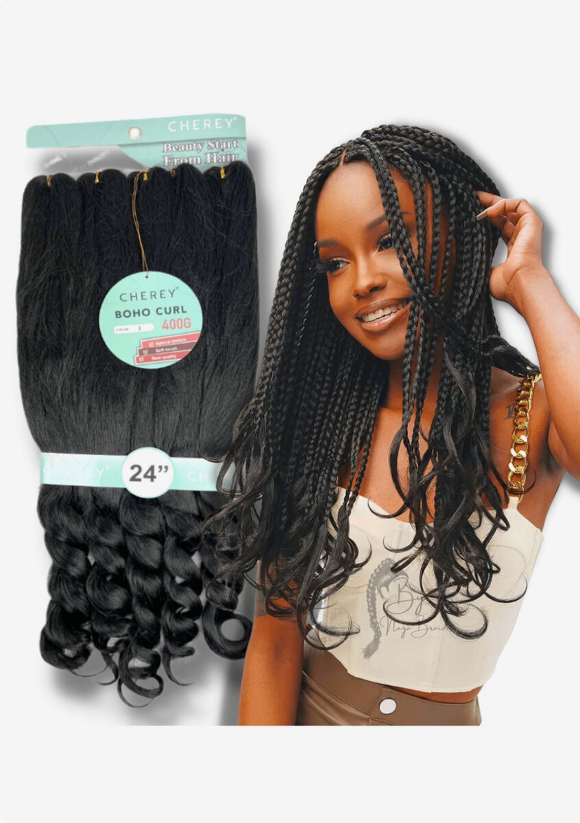 Cheveux Bouclés Boho 24"