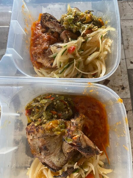 1/4 de poulet braisé