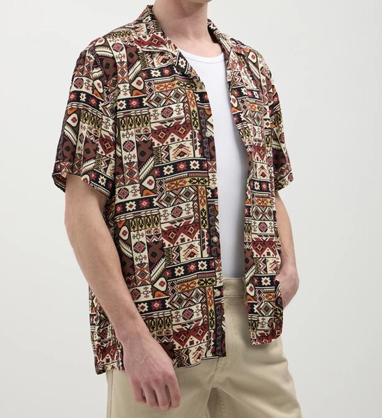 Chemise Homme à Motif Éthnique