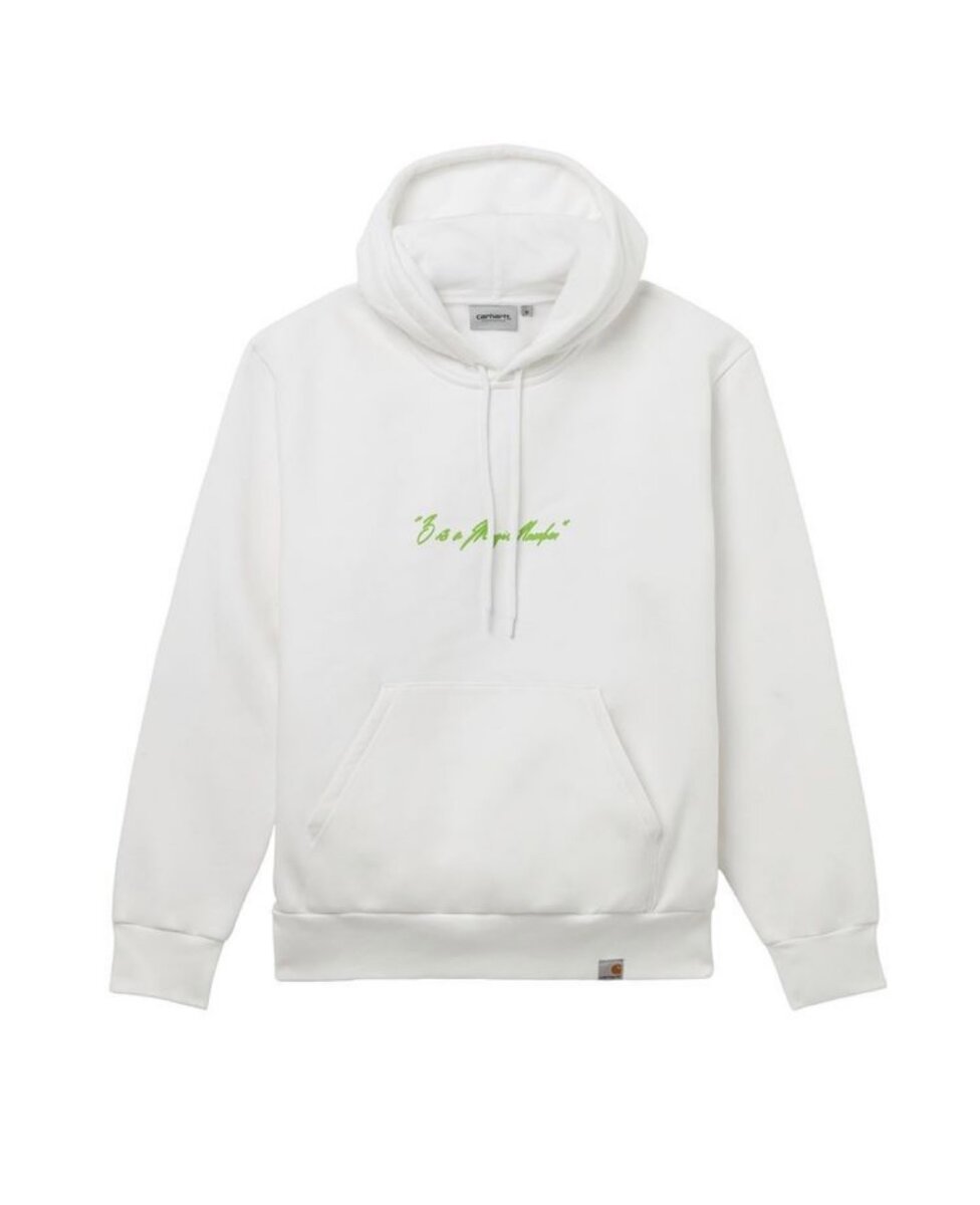 Sweat à Capuche Blanc Moderne