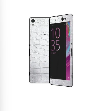 Sony Xperia XA Ultra Silver Crocodile Leather Texture Mobile Skin