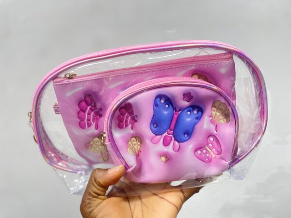 Trousse Papillons Rose