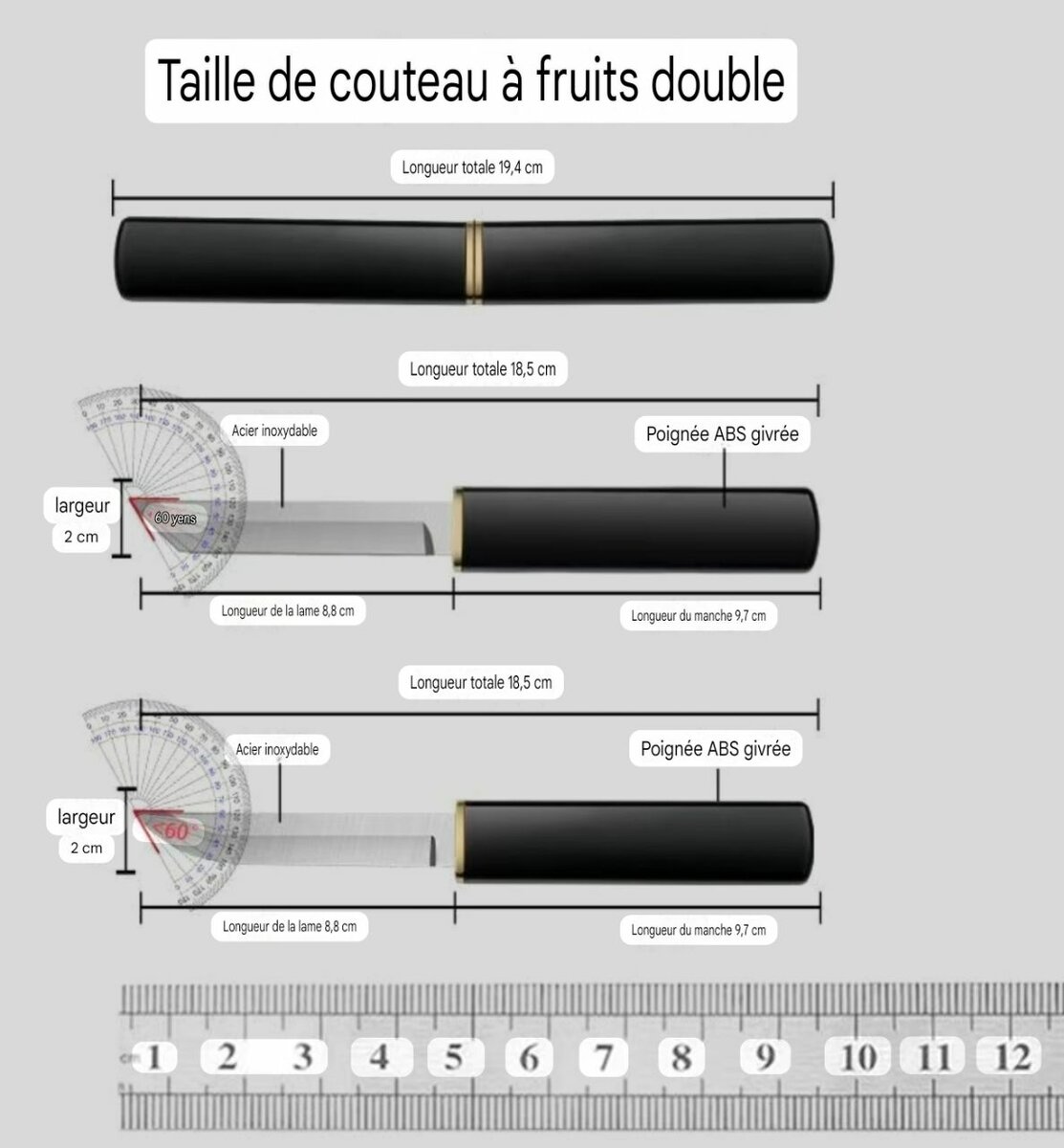 Duo Couteau Dragon et Phénix