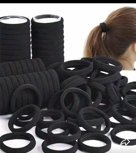 Une boîte élastiques à cheveux