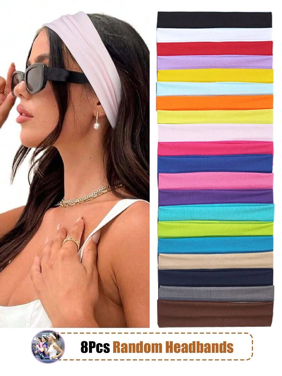 Lot de 8 Bandeaux Colorés