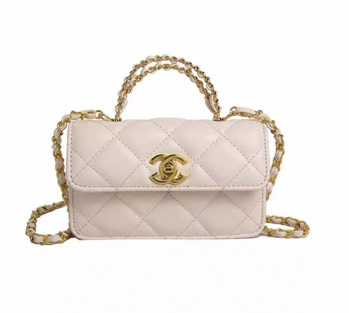 Sac bandoulière matelassé en cuir