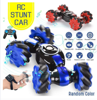 Amazing Super Fast Gesture Sensor 2 In 1 Latest Watch & Remote Control RC Stunt Car- Best Car For Birthday