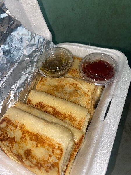 Crêpe viande hachée fromage