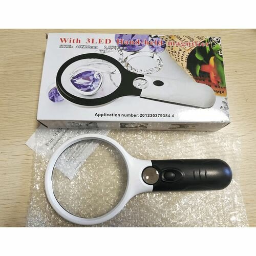 Loupe à main avec LED