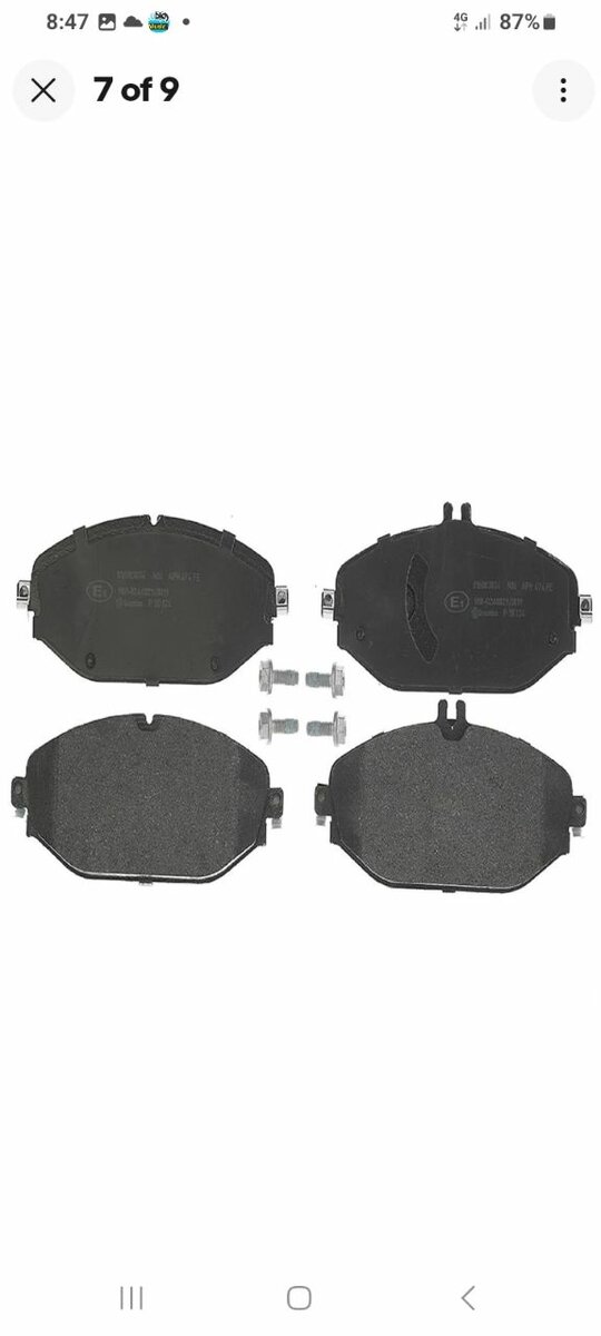 Benz c-class front brake pad