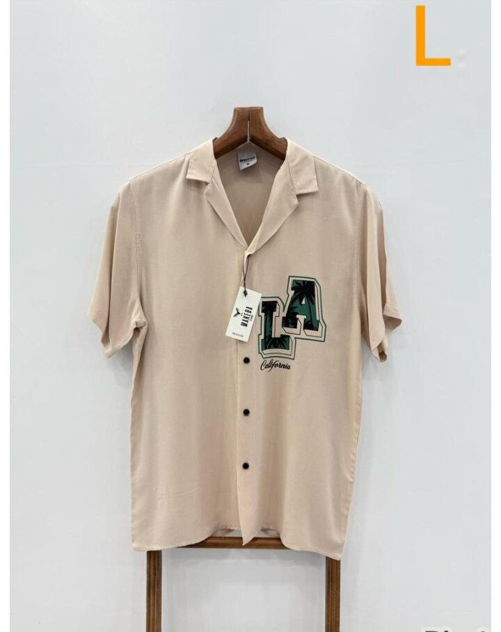 Chemise à imprimé "LA"