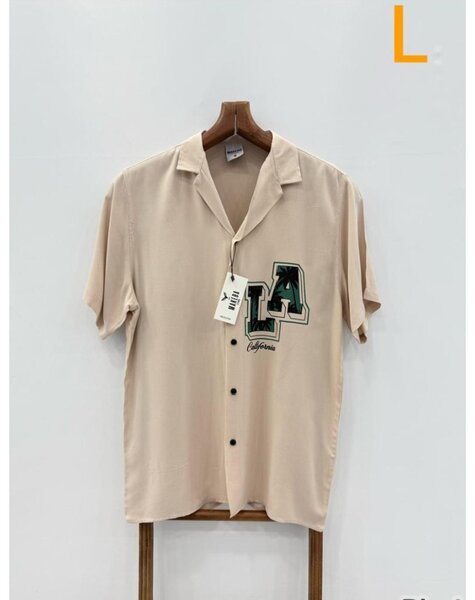 Chemise à imprimé "LA"