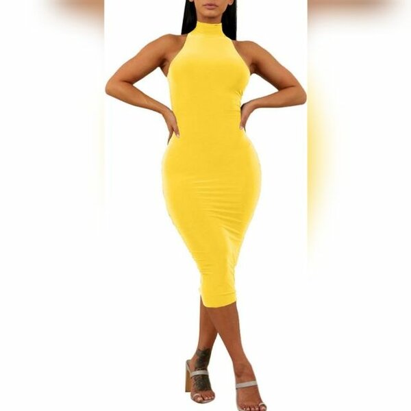 Shein HalterNeck Bodycon Dress