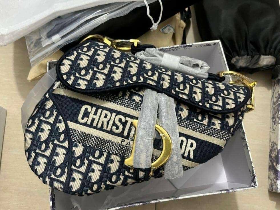 Original Christian Dior Oblique Saddle Bag Boxed!