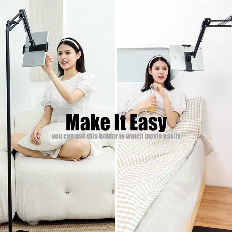 Adjustable Tablet & Phone Metal Stand - Lazy Bracket