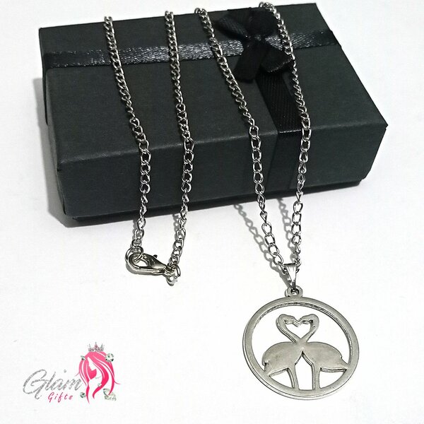 Swan Love Necklace Gift Box