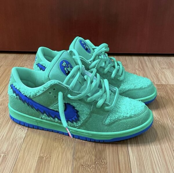 Baskets vertes stylées