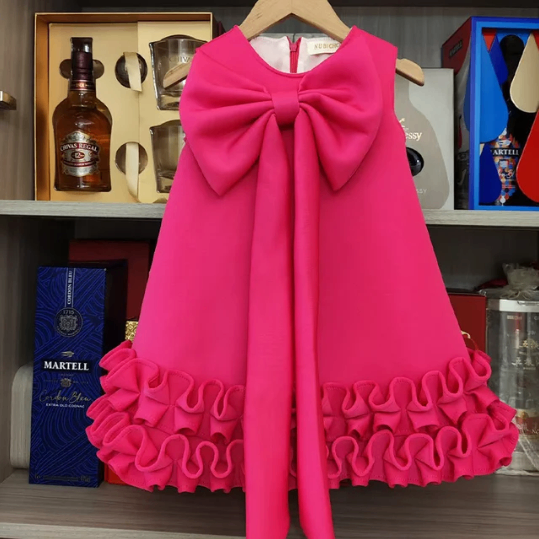 Robe de soirée fille en satin