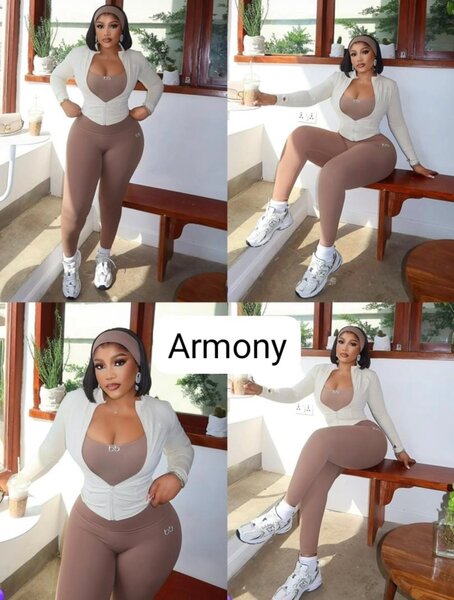 Legging marron Armony