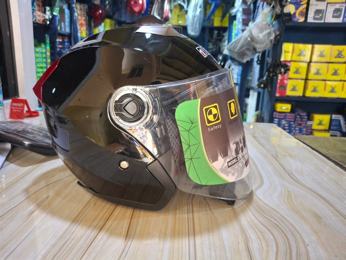 Casque Moto Anti-Buée Noir
