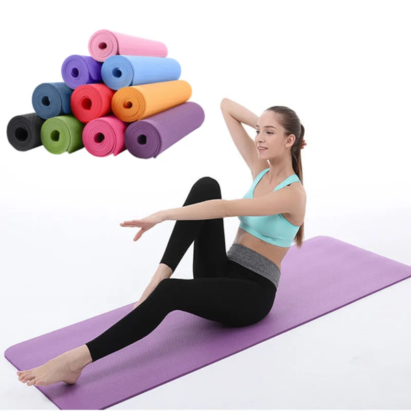 Tapis de yoga épais + sangle
