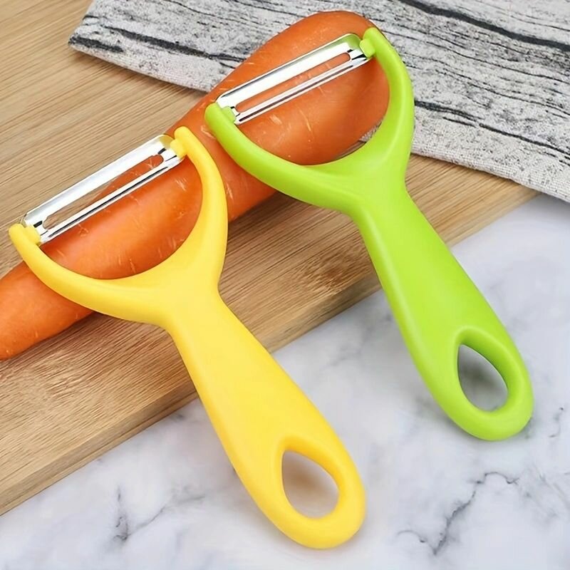 Pack of 1 Vegetable Peeler Fruit Peeler Multifunction Stainless Steel Blades and hard Plastic Handle (Pack of 2)