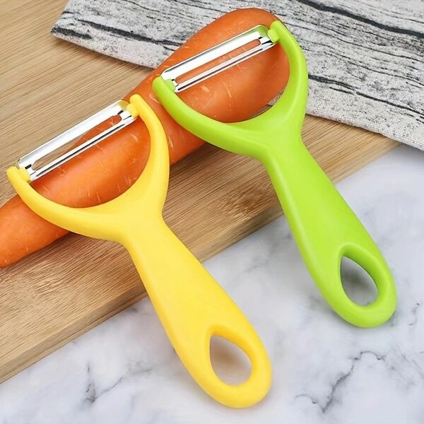 Pack of 1 Vegetable Peeler Fruit Peeler Multifunction Stainless Steel Blades and hard Plastic Handle (Pack of 2)